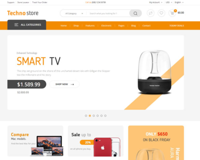 網上商城電子產品網站模板